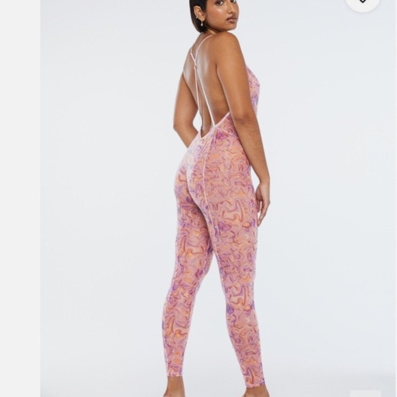 Savaged X Fenty Rihanna X-Ray Vision Gathered Mesh Crotchless Catsuit multi M - Picture 7 of 13